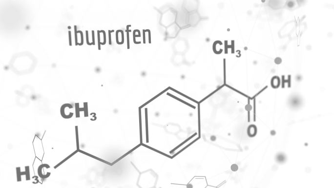布洛芬配方特效动画合成药品药物