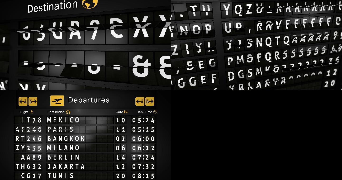 模拟航班信息显示板