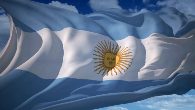 阿根廷国旗世界杯梅西