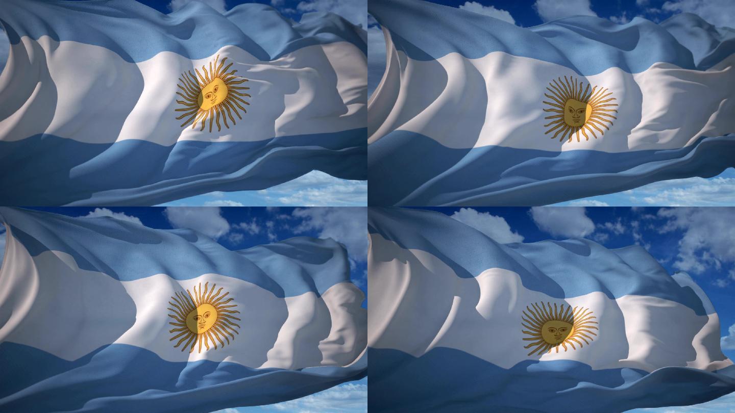 阿根廷国旗世界杯梅西