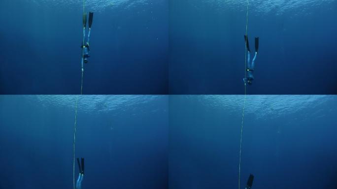 深海潜水三亚潜水游泳海南海岛