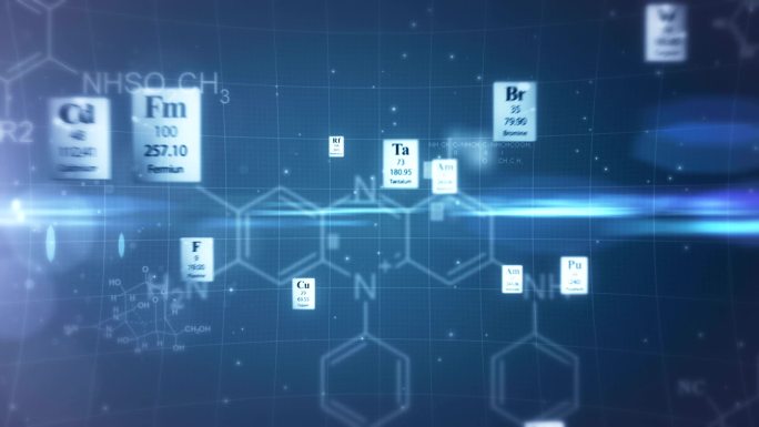 科学背景蓝色基因图成分构成细胞分化