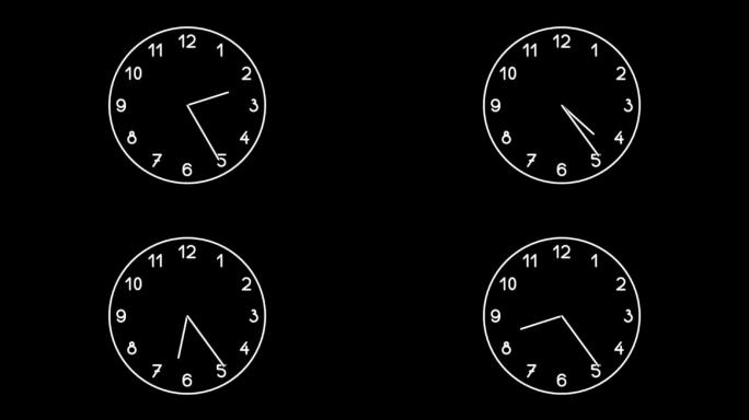时钟视频素材表针时间轴表盘