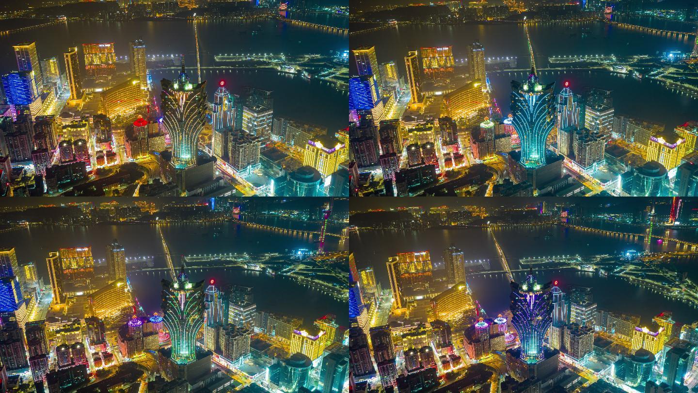 中国澳门城市夜景澳门风光珠海风光珠海建筑