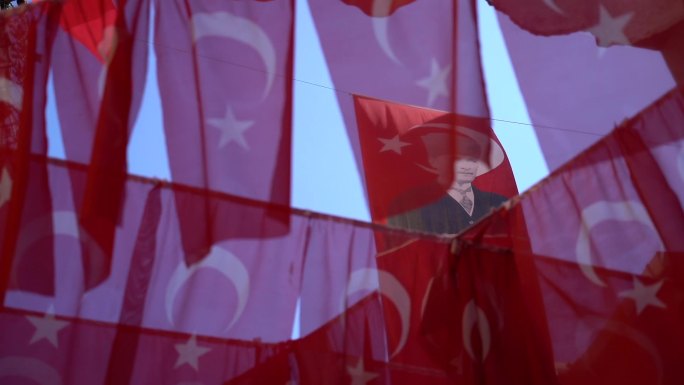 土耳其国旗国庆庆祝节日游行