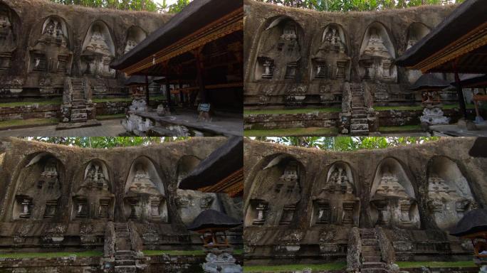 巴厘岛古农卡维神庙慢镜头