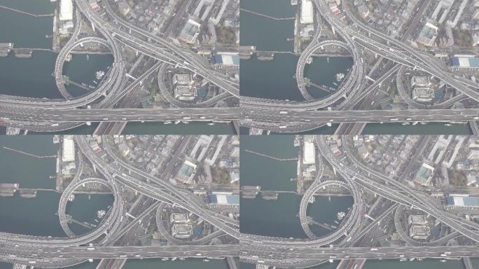 大阪市的高速公路港口交通公路