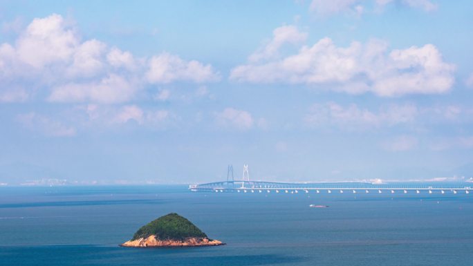 珠海地标/港珠澳大桥中国结延时4K