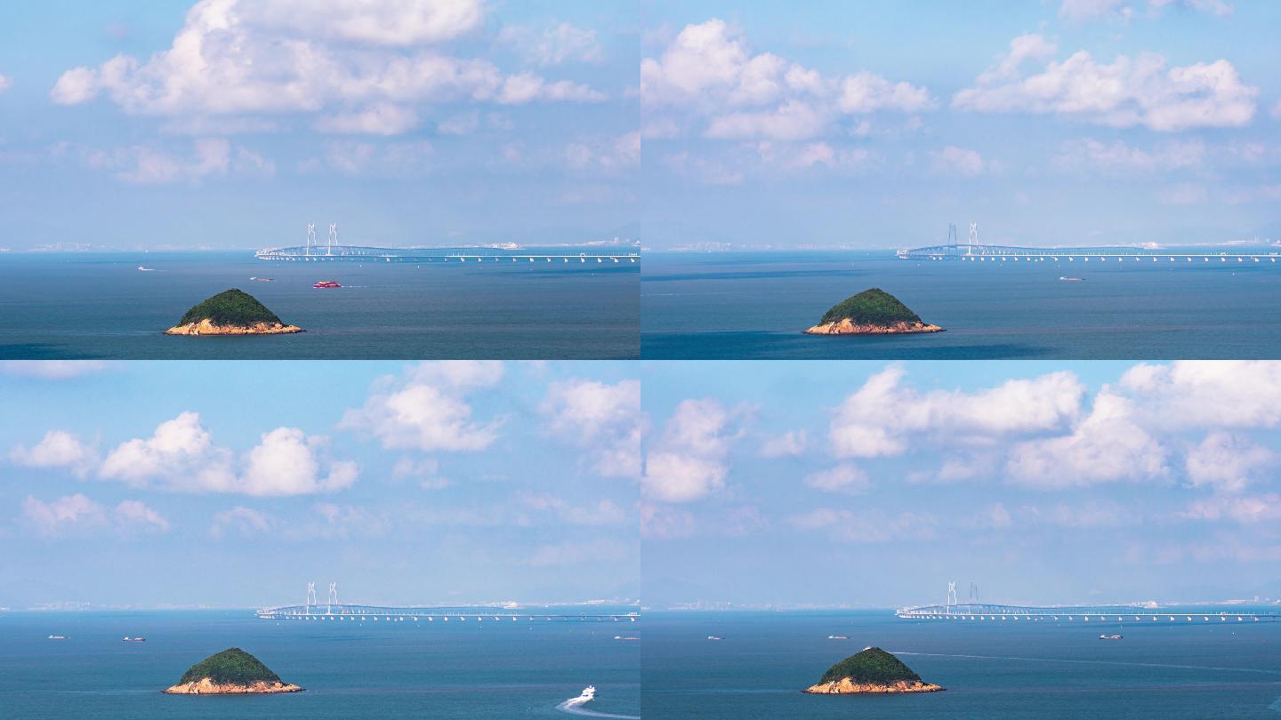 珠海地标/港珠澳大桥中国结延时4K