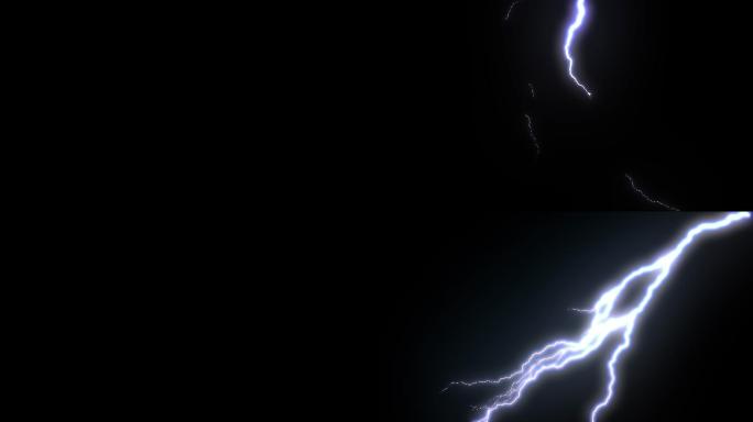 闪电特效电闪雷鸣暴风雨来临前危险