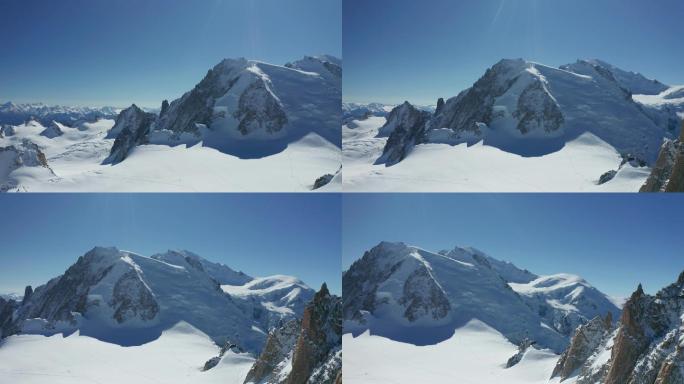 阿尔卑斯山的风景雪山风景阿尔卑斯山