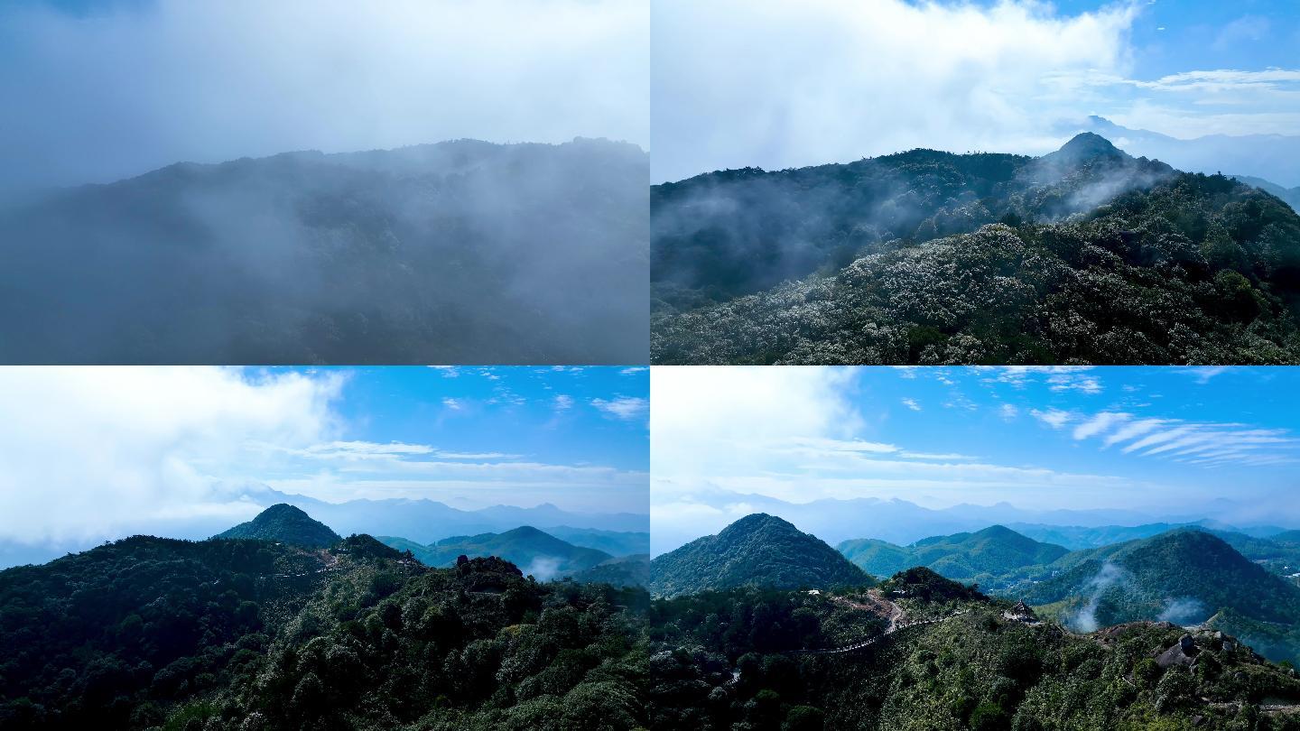 山林云雾缭绕航拍2