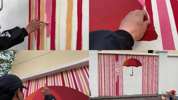 街头艺术创作网红打卡墙