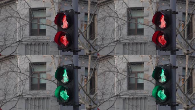 街头红绿灯4K视频素材