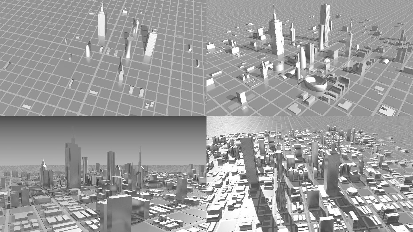3D成长中的城市三维建模发展新建模型立体