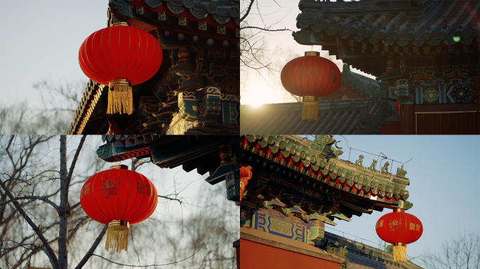 【4K】北京节日红灯笼04-日景空镜