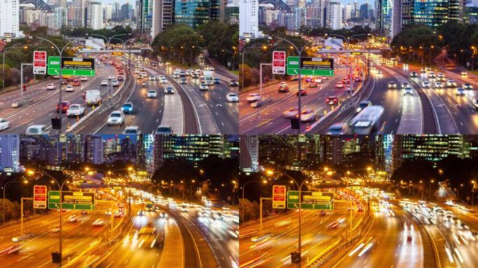 澳大利亚悉尼交通高峰期延时摄影