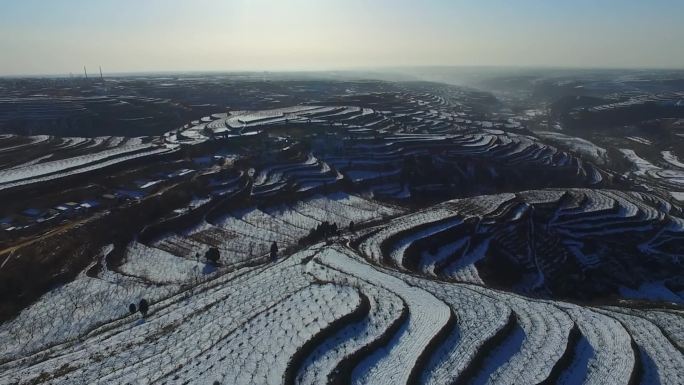 航拍北方雪景43