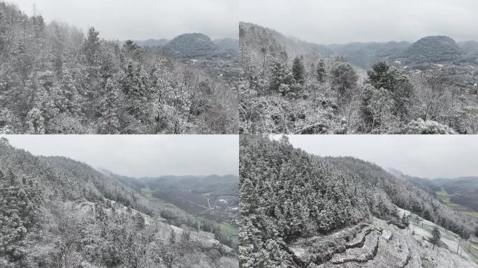 超清航拍雪景