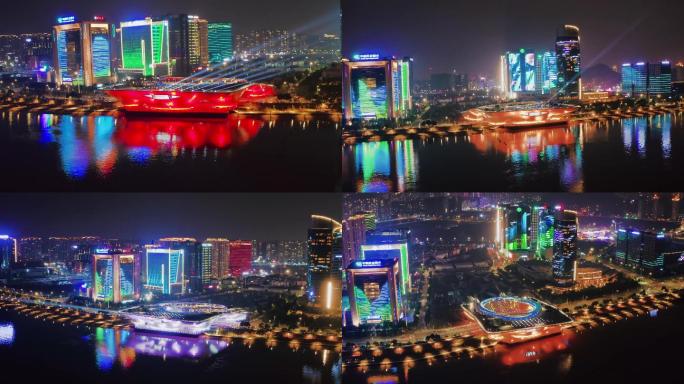 温州新地标城市阳台夜景