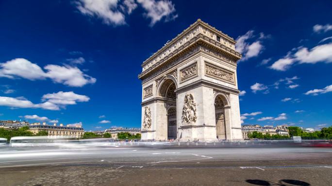 凯旋门是巴黎最著名的纪念碑之一
