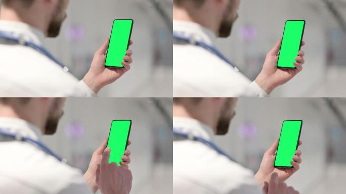使用智能手机绿屏抠像