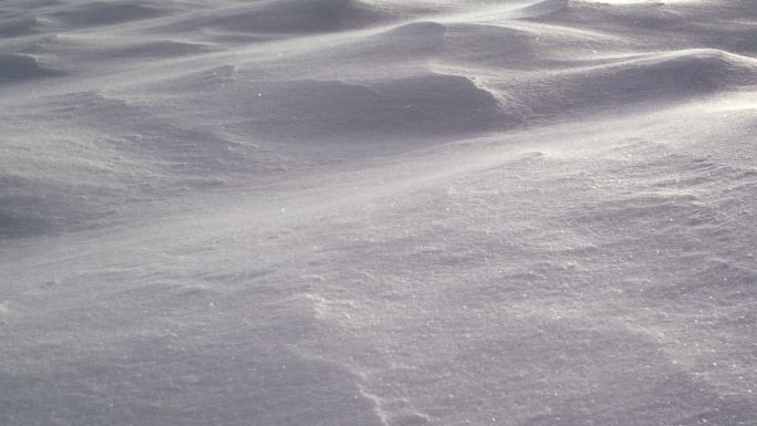 冬天的雪地冰雪覆盖风雪交加地形地貌