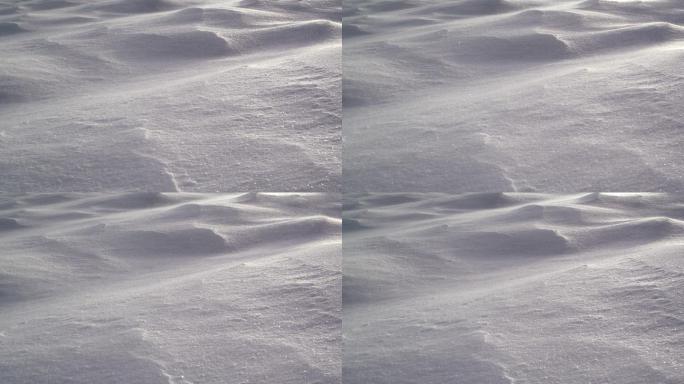 冬天的雪地冰雪覆盖风雪交加地形地貌
