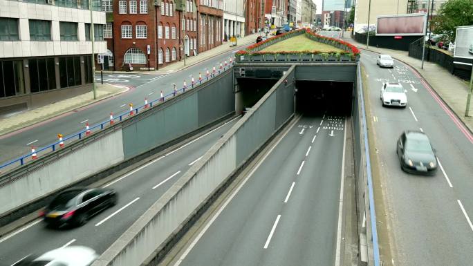 城市内城地下通道路道路车流