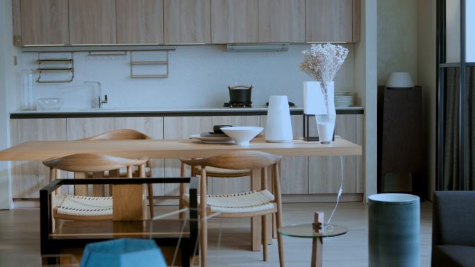 简约风格室内设计系列素材 客厅 餐桌