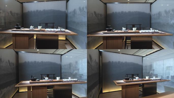 简约风格室内设计系列素材 茶台 屏风