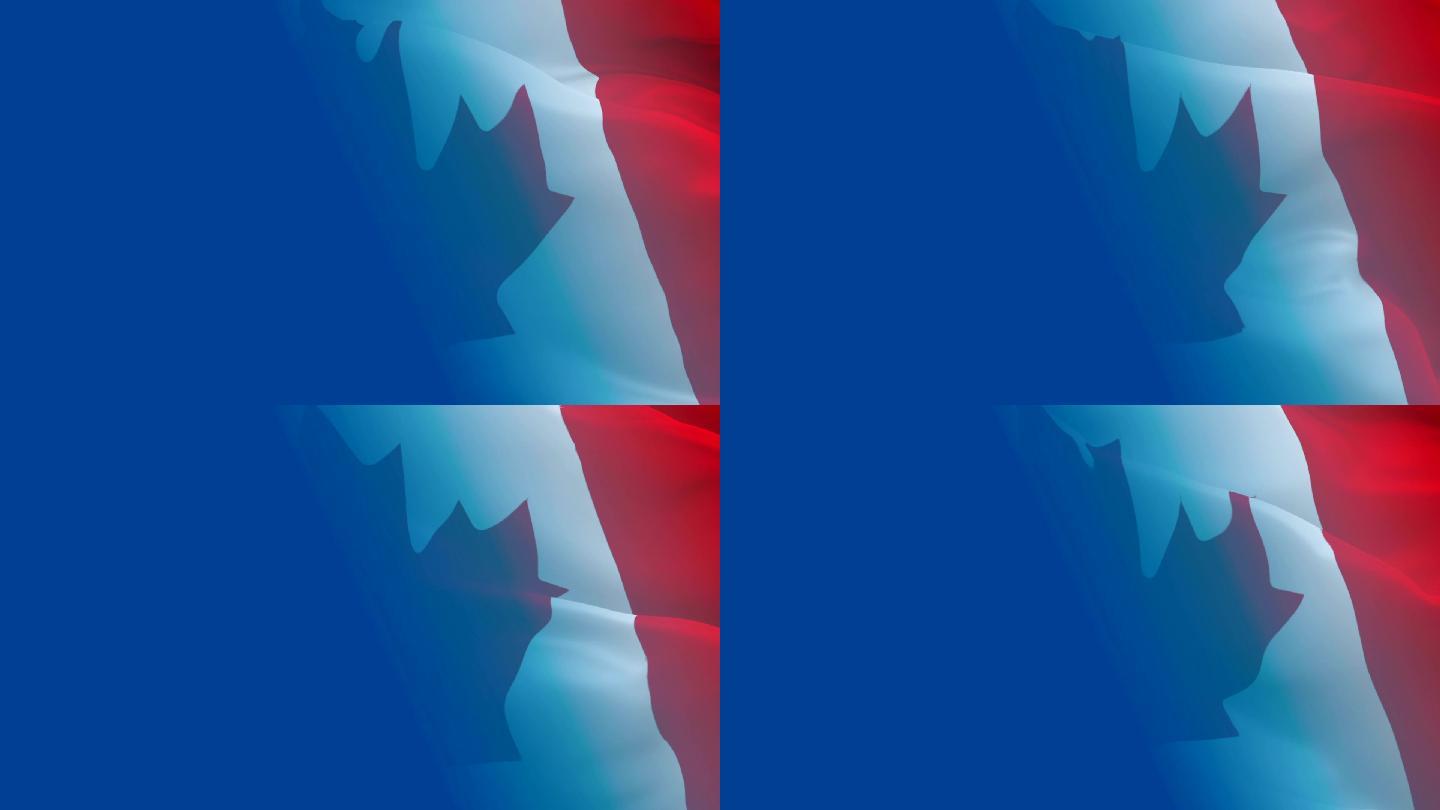 加拿大国旗国际建交和平时代外国旗帜飞扬