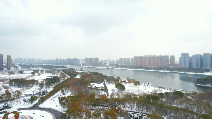 东北下雪、辽宁冬天、冬季下雪、沈阳城市