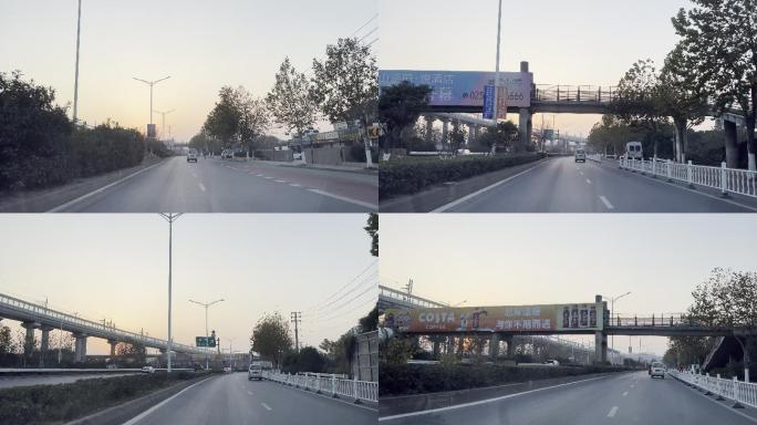 城市 街道 黄昏 道路 闹市 车