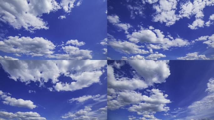云层移动的天空延时拍摄动态流动仰视