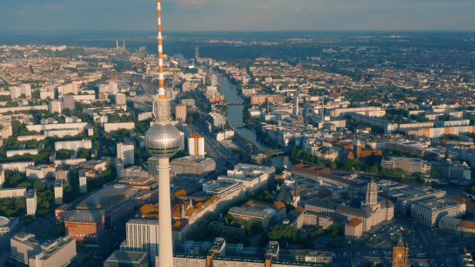 柏林城市景观与电视塔