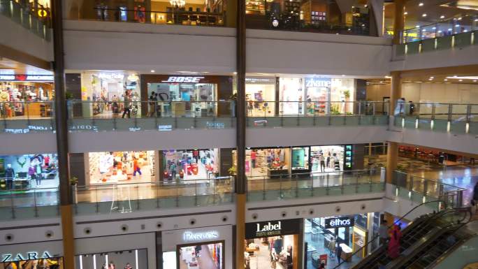 商场环绕拍摄大型商城城市综合体实体店