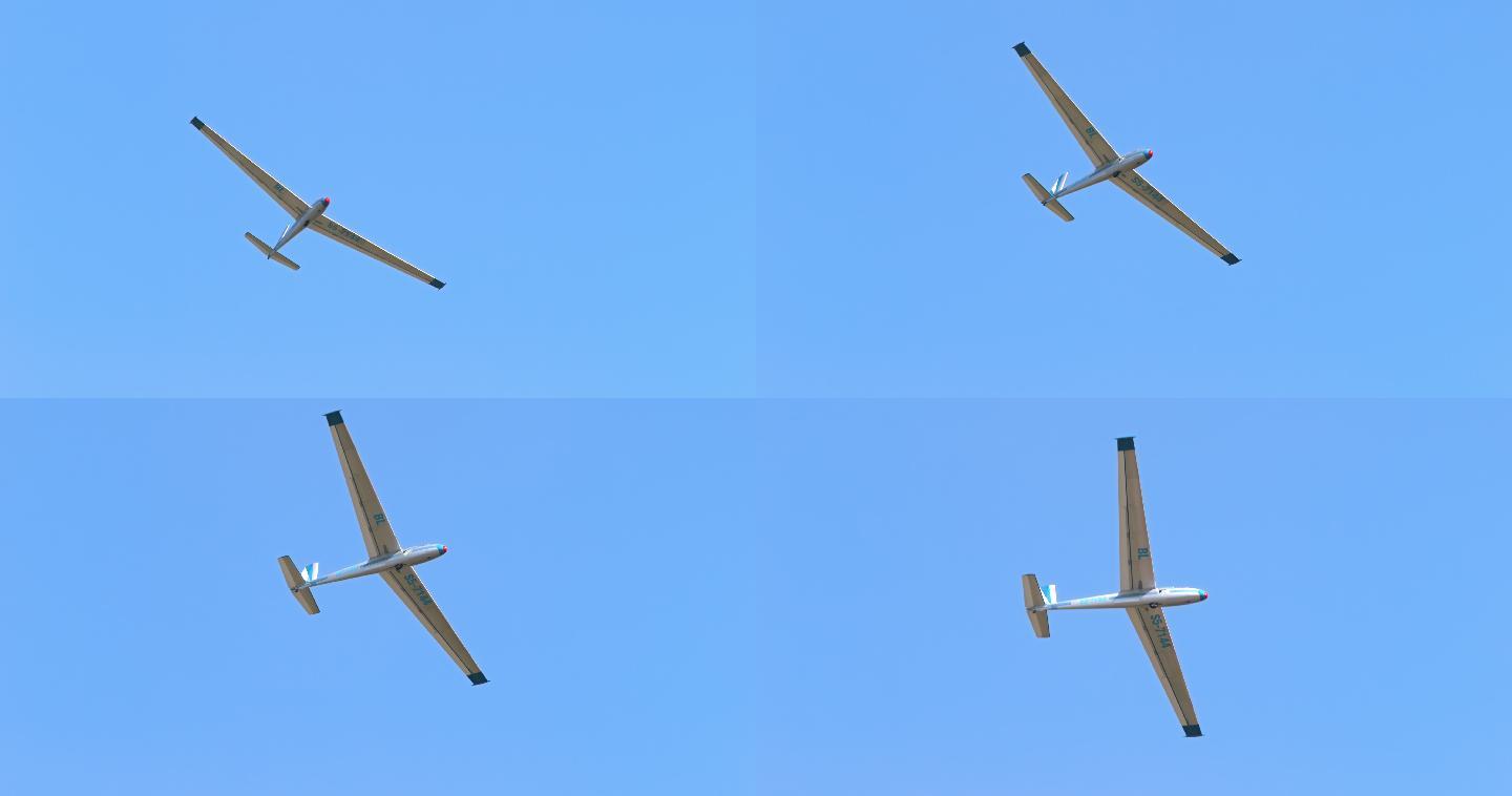 飞机划过蓝天可持续资源自然飞行器
