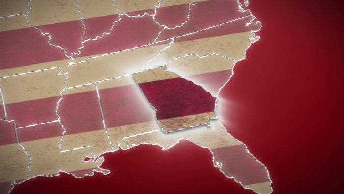 美国地图视频素材
