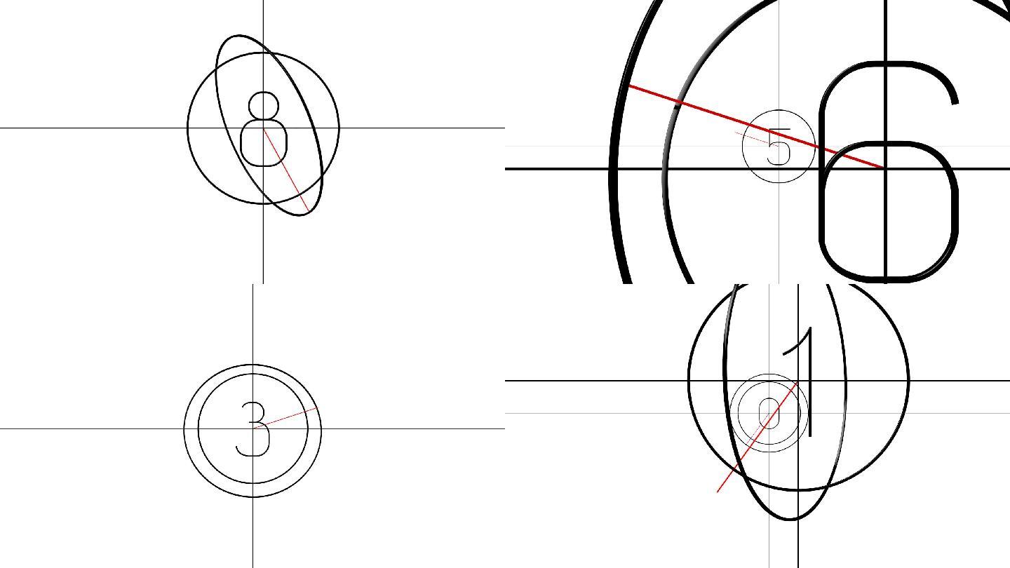 3D倒计时动画数字电影6号