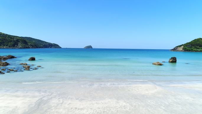 蓝色海滩景观纯净大自然海外岛屿清澈海岛