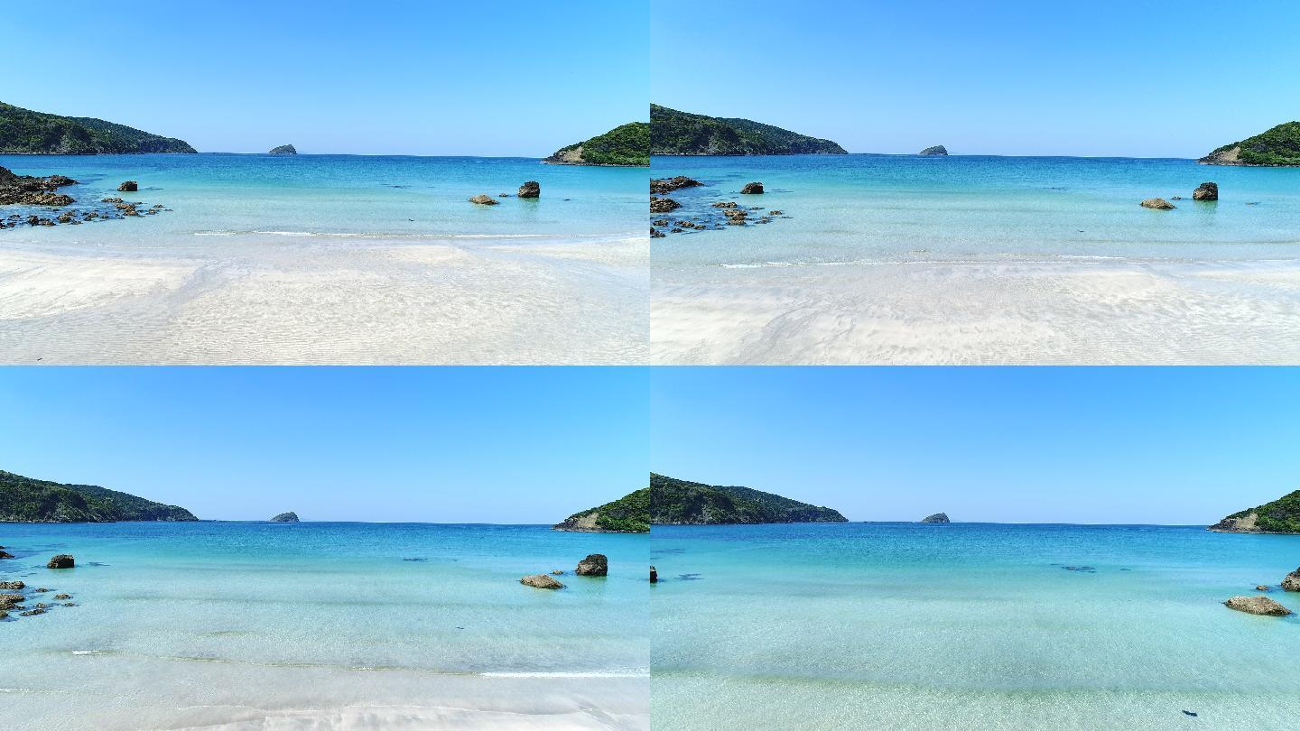 蓝色海滩景观纯净大自然海外岛屿清澈海岛