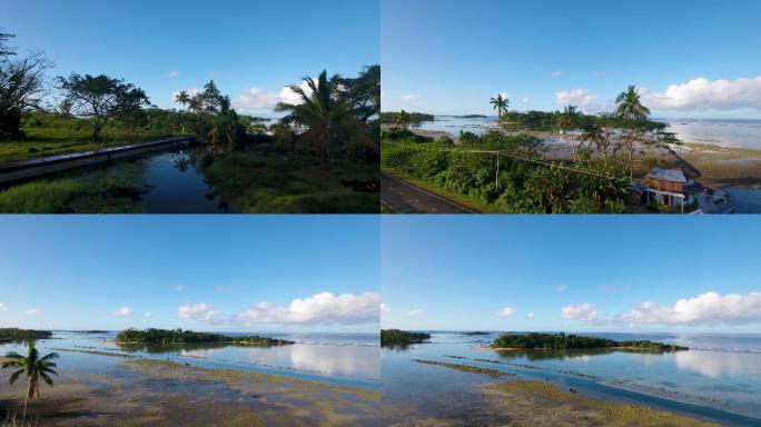 斐济城市景观国际旅游斐济岛海景东南亚旅游