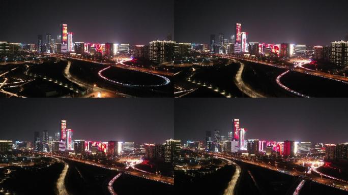 2022西安高新区新年夜景灯光秀
