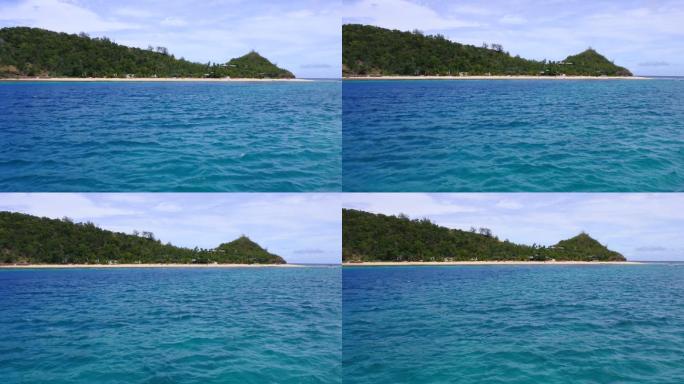 马马努卡斯群岛上的度假胜地景观