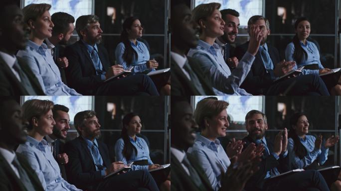 同事们观看演示外国人外资企业国际合作