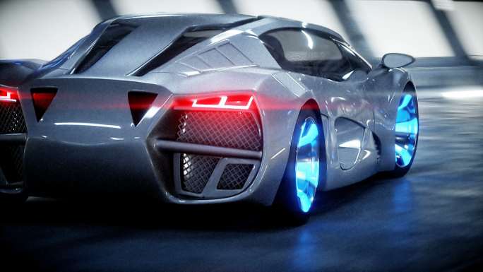 未来科技汽车三维动画