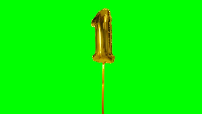 一岁生日纪念金气球