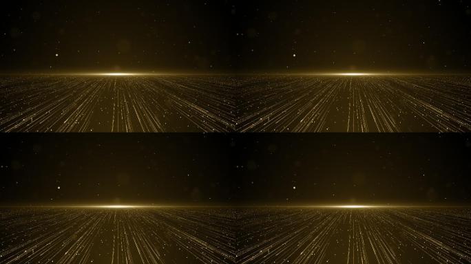 颗粒金光抽象背景唯美梦幻粒子动感光效流光