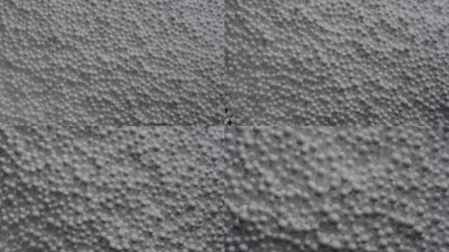 聚苯乙烯小球灰色的小球化学特写微距